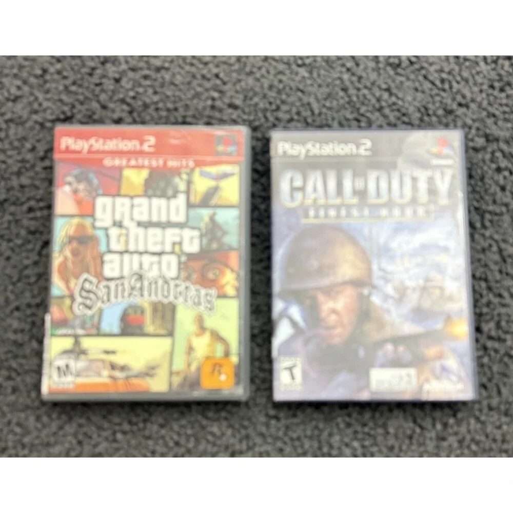 Lot of 2 PS2 (Grand Theft Auto San Andreas / Call of Duty Final Hour